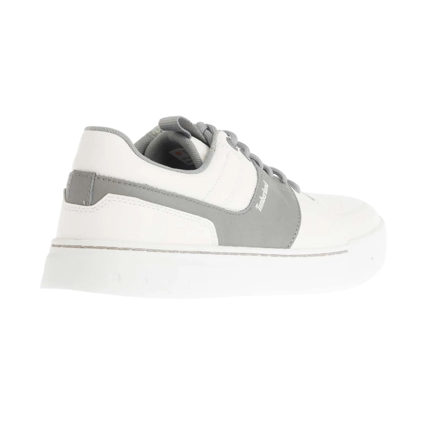 White-Grey - Back - Timberland Mens Maple Grove Lace Up Leather Low Cut Trainers