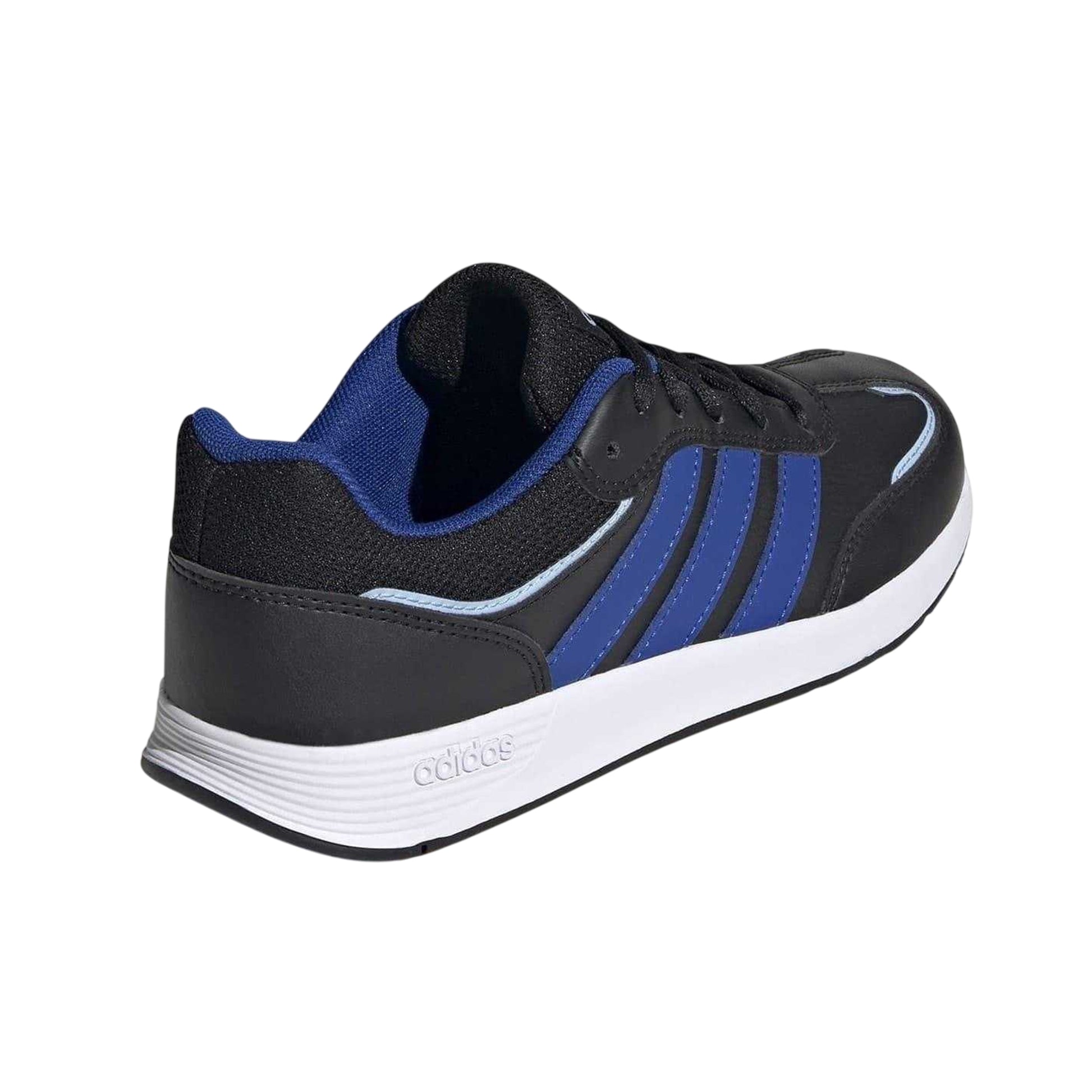 Black-Blue - Back - Adidas Childrens-Kids Tensaur Switch Trainers