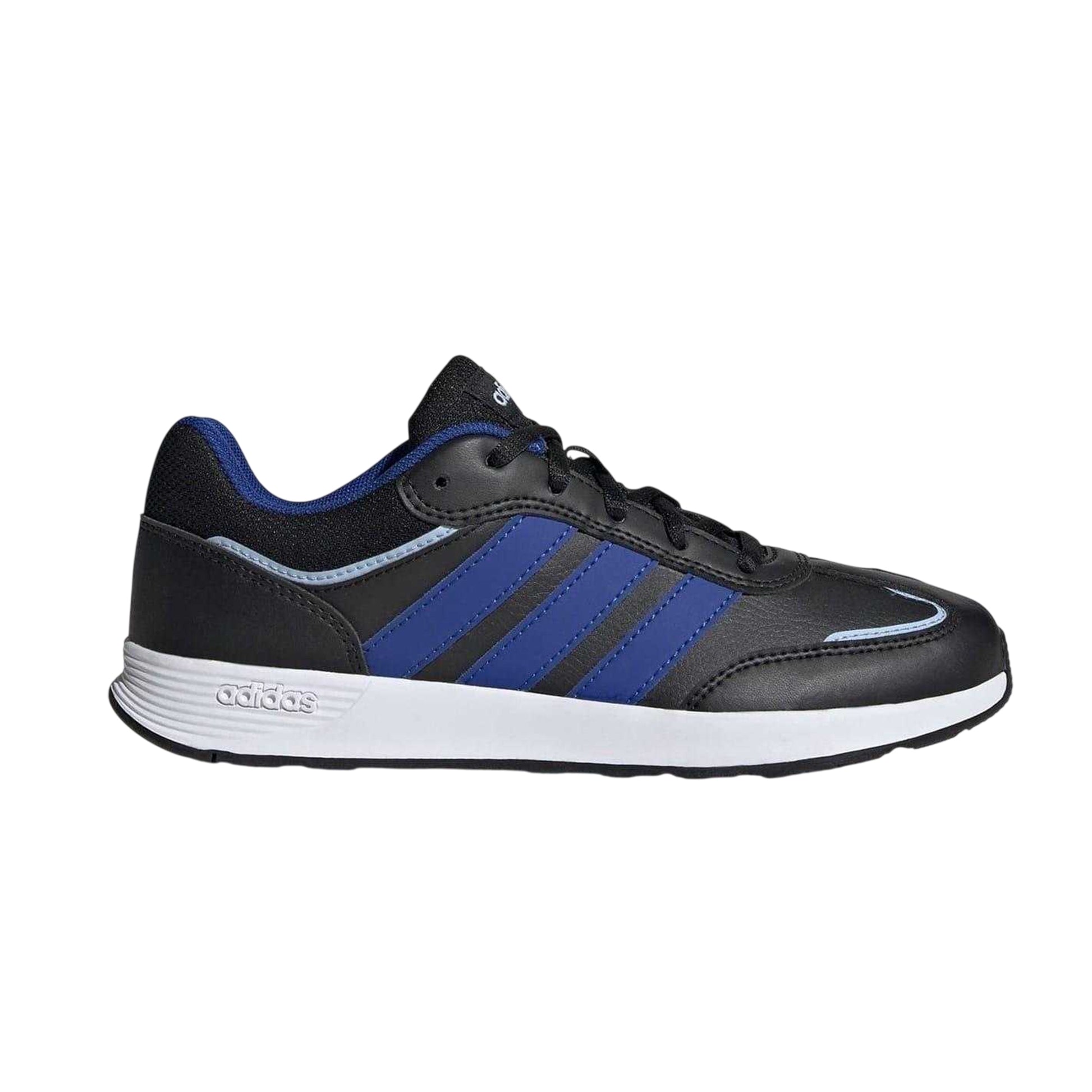Black-Blue - Front - Adidas Childrens-Kids Tensaur Switch Trainers