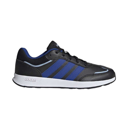 Black-Blue - Front - Adidas Childrens-Kids Tensaur Switch Trainers