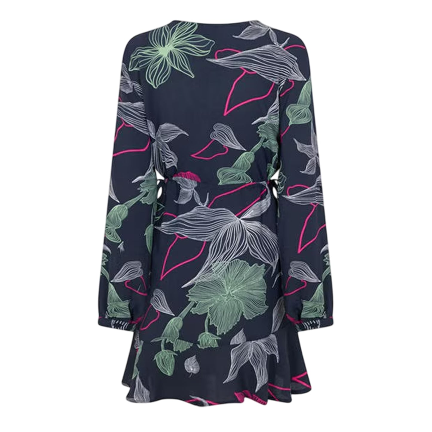 Black - Back - Vero Moda Womens-Ladies Jane Floral Wrap Dress