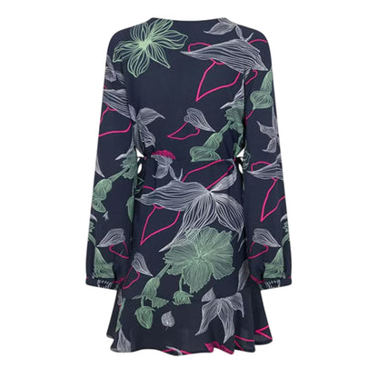 Black - Back - Vero Moda Womens-Ladies Jane Floral Wrap Dress