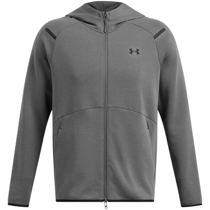 White Castlerock - Front - Under Armour Mens Unstoppable Full Zip Hoodie