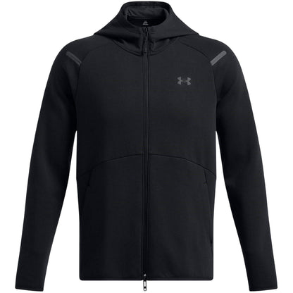 Black - Front - Under Armour Mens Unstoppable Full Zip Hoodie