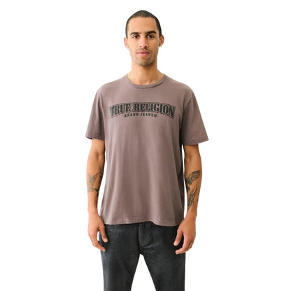 Iron Gate - Front - True Religion Mens Horseshoe Relaxed Fit T-Shirt