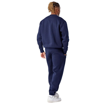 Navy - Back - Mercier Mens Academy Jogging Bottoms