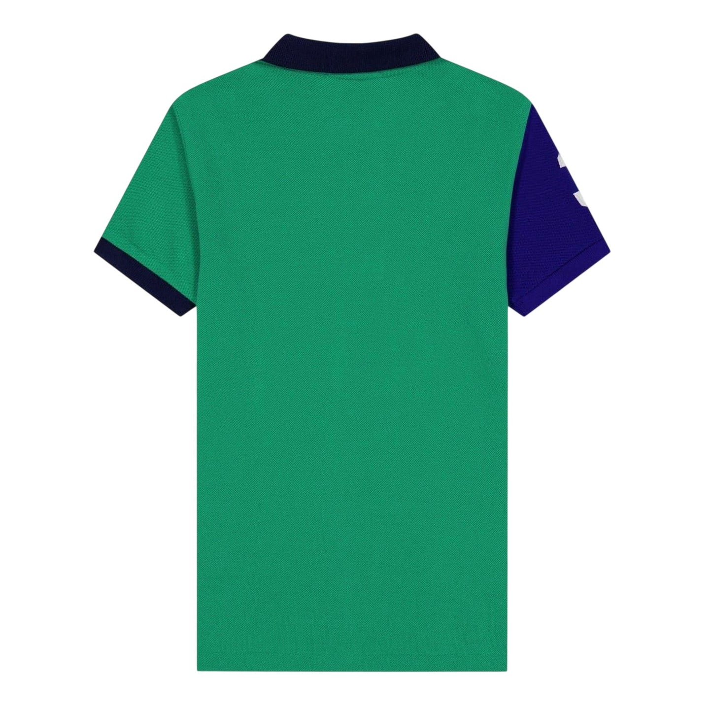 Green - Back - Ralph Lauren Childrens-Kids Colour Block Regular Athletic Rugby Shirt