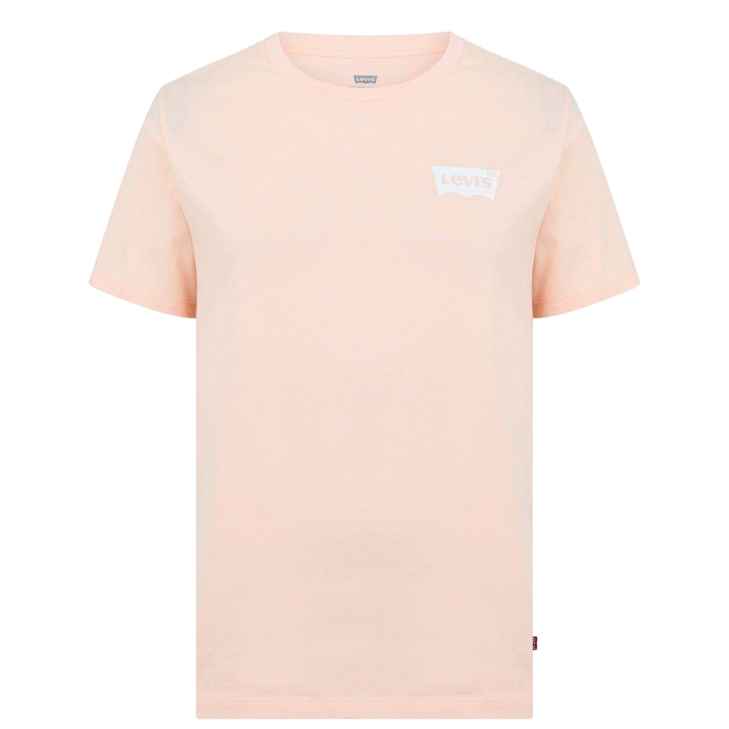 Pale Peach - Front - Levis Mens Logo Cotton Regular T-Shirt
