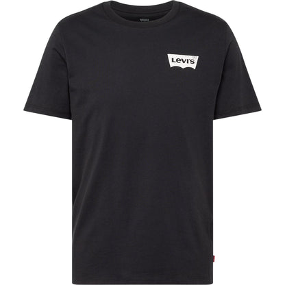 Black - Front - Levis Mens Logo Cotton Regular T-Shirt