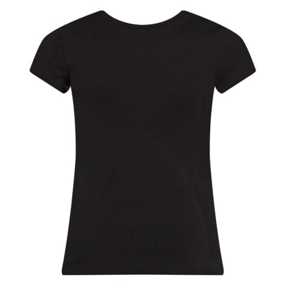 Black - Back - Calvin Klein Childrens-Kids Lettering Slim Short-Sleeved T-Shirt