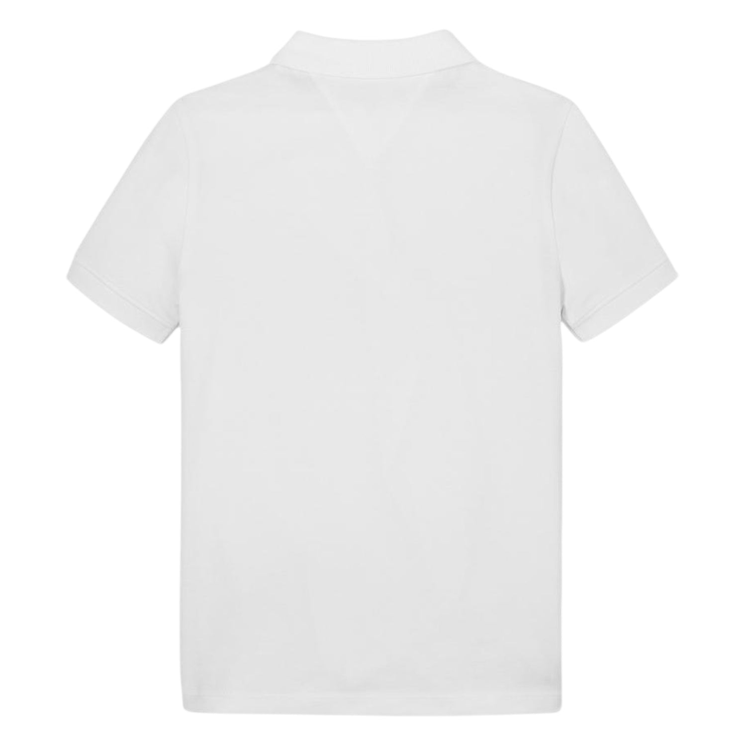 White-Red - Back - Tommy Hilfiger Boys Colour Block Polo Shirt