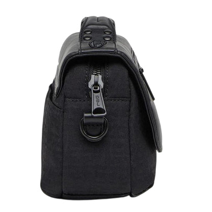 Black - Side - Replay Messenger Bag
