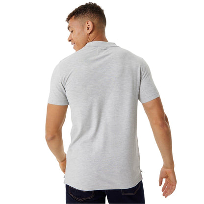 Grey Marl - Back - Jack Wills Mens Eaton Stretch Polo Shirt