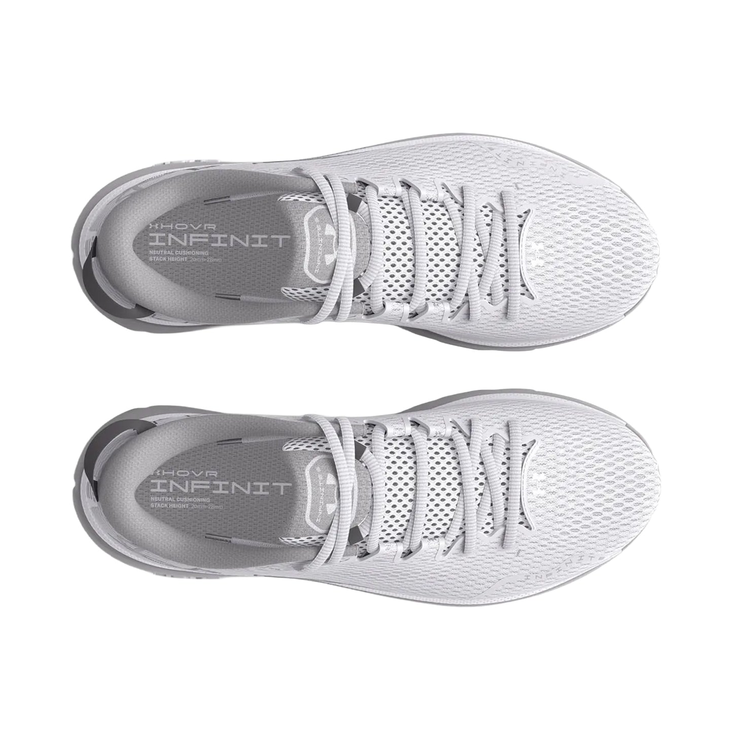 White - Lifestyle - Under Armour Womens-Ladies Hovr Infinite 5 Running Trainers