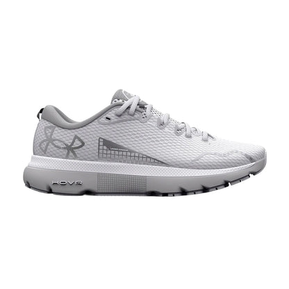 White - Side - Under Armour Womens-Ladies Hovr Infinite 5 Running Trainers