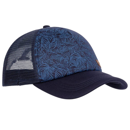 Blue - Back - Trespass Alida Leaf Print Trucker Hat