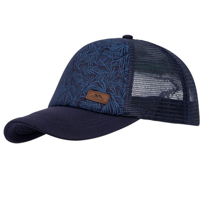 Blue - Side - Trespass Alida Leaf Print Trucker Hat