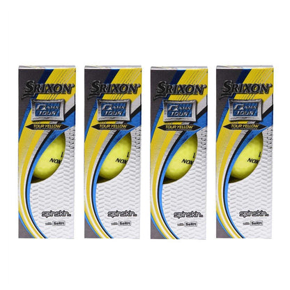 Tour Yellow - Back - Srixon Q Star Tour Golf Balls (Pack of 12)
