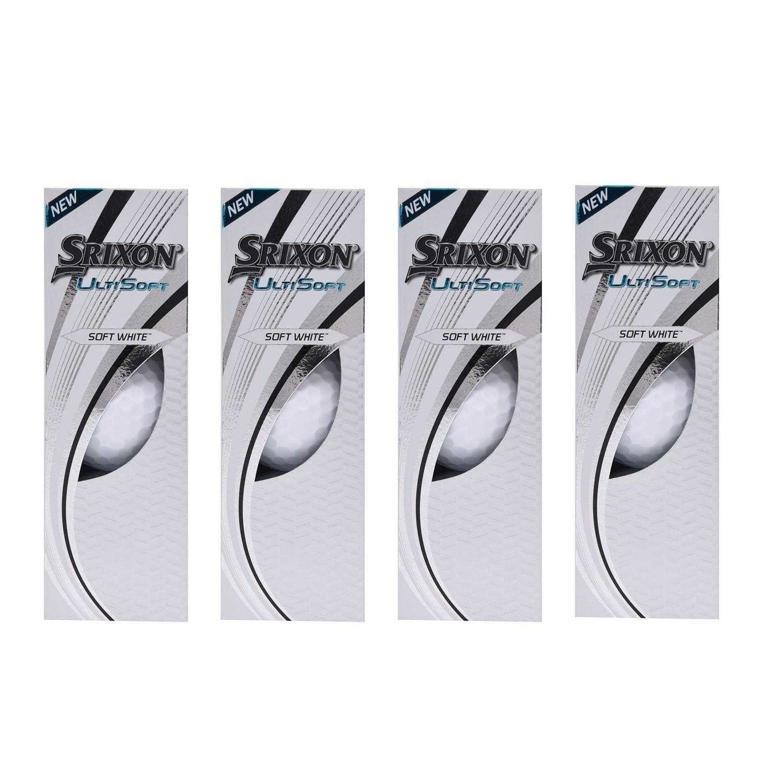 White - Back - Srixon Ultisoft Golf Balls (Pack of 12)