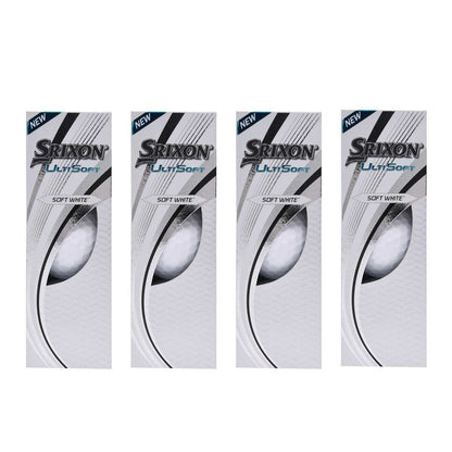 White - Back - Srixon Ultisoft Golf Balls (Pack of 12)