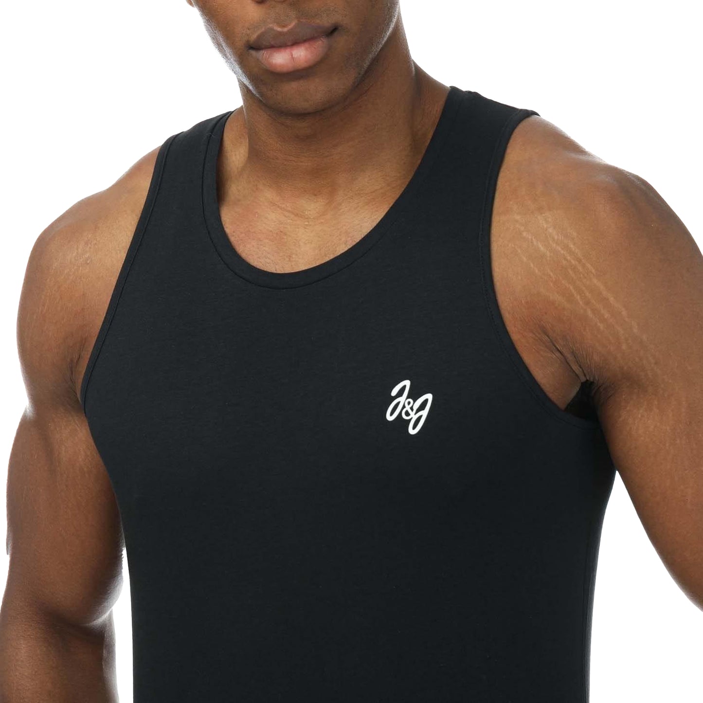 White-Grey-Black-Green - Pack Shot - Jack And Jones Mens Joseph Vest Top (Pack of 5)