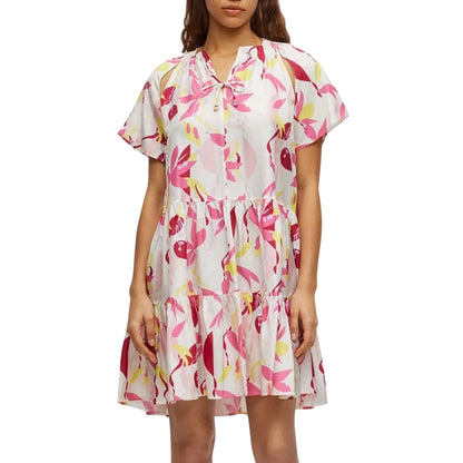 Multicoloured - Side - Boss Womens-Ladies Darouna Silk Mini Dress
