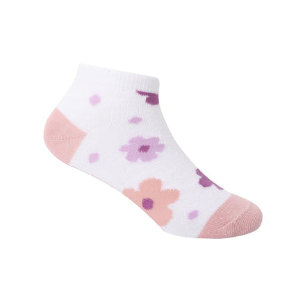 White-Pink-Red - Back - Minnie Mouse Baby Trainer Socks (Pack of 5)