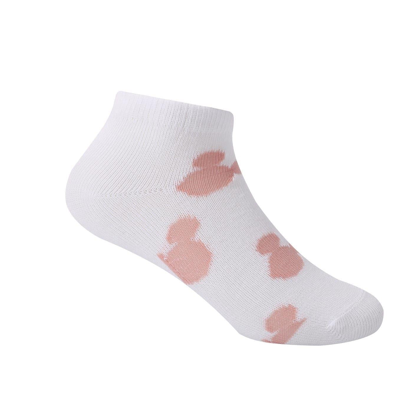 White-Pink-Red - Lifestyle - Minnie Mouse Baby Trainer Socks (Pack of 5)