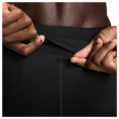 Black - Side - Nike Mens Miler Running Tights
