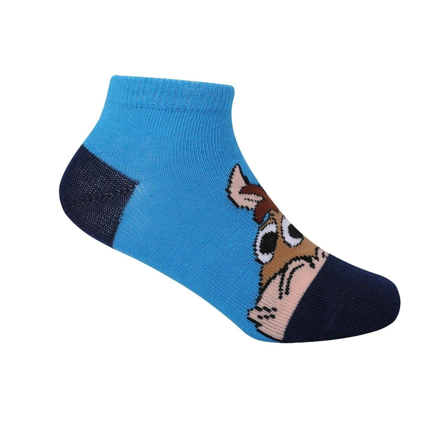 Multicoloured - Pack Shot - Toy Story Childrens-Kids Cotton Blend Trainer Socks (Pack of 5)