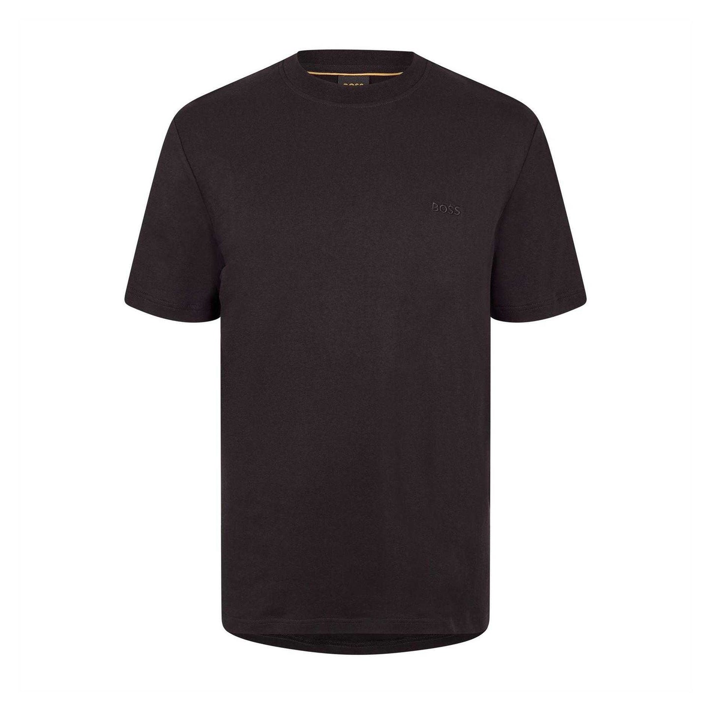 Black - Front - Boss Mens Interlock Polo Shirt