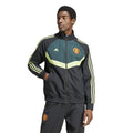 Black-Green - Side - Adidas Mens Manchester United FC Woven Track Top