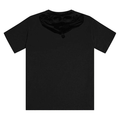 Black - Back - C.P. Company Boys Goggles Premium Cotton Regular T-Shirt