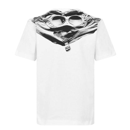 White - Back - C.P. Company Boys Goggles Premium Cotton Regular T-Shirt