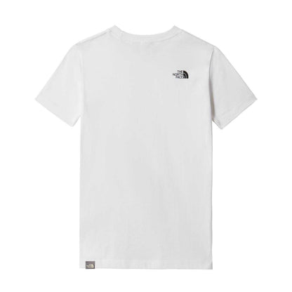 White - Back - The North Face Childrens-Kids Simple Dome Regular T-Shirt