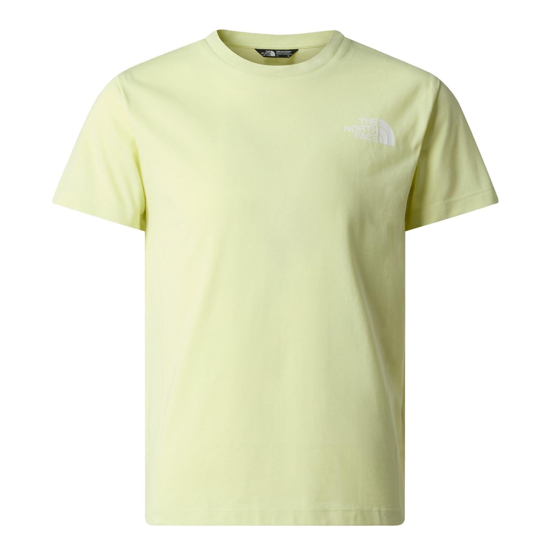 Lemon Yellow - Front - The North Face Childrens-Kids Simple Dome Regular T-Shirt