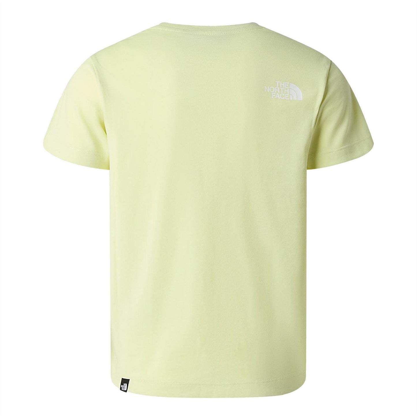 Lemon Yellow - Back - The North Face Childrens-Kids Simple Dome Regular T-Shirt