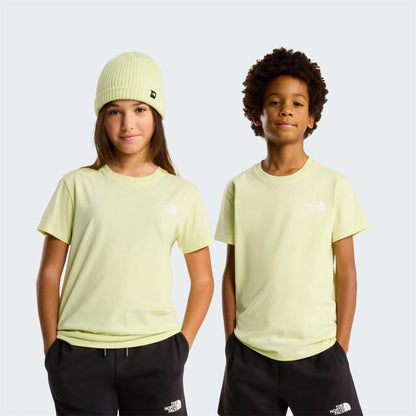 Lemon Yellow - Side - The North Face Childrens-Kids Simple Dome Regular T-Shirt