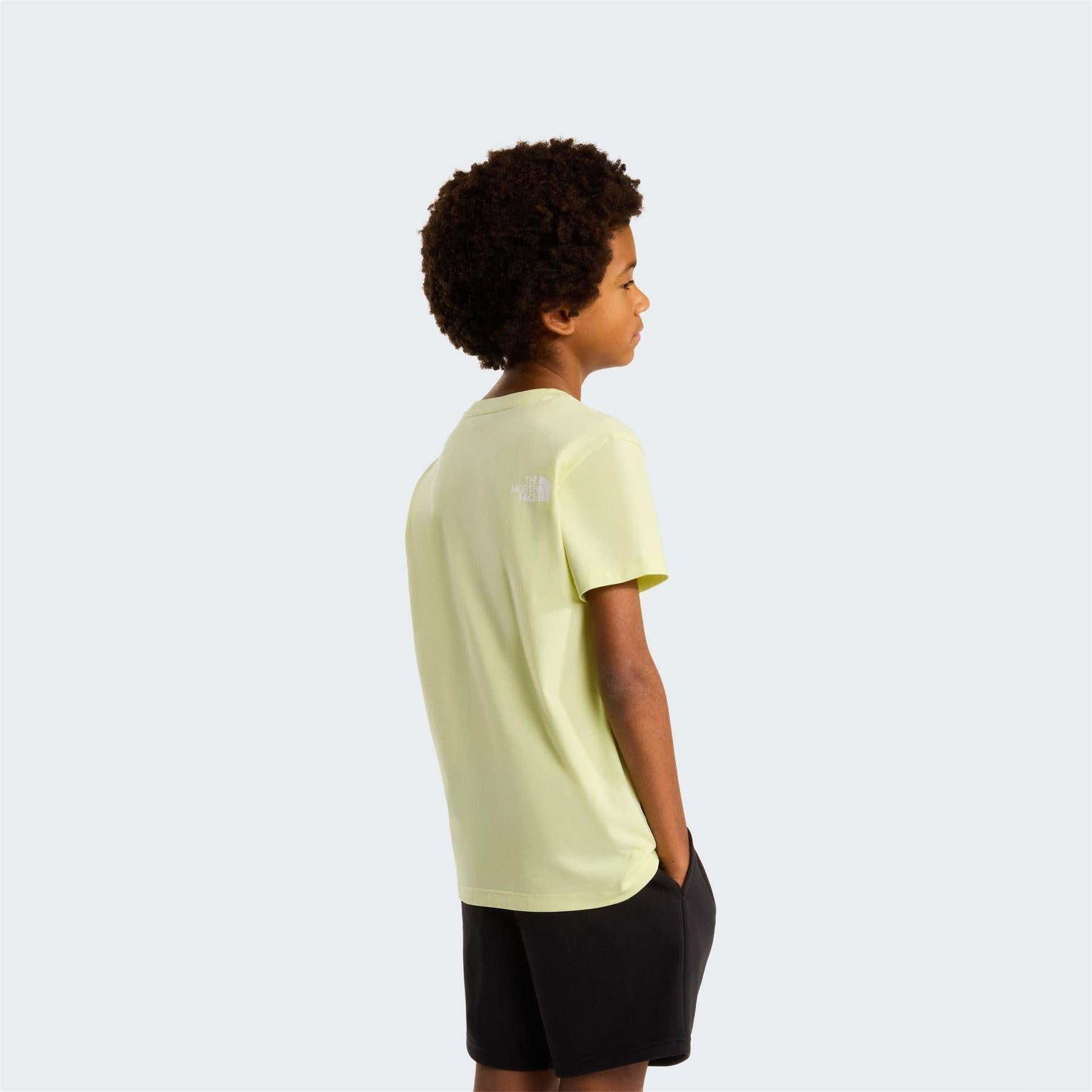 Lemon Yellow - Lifestyle - The North Face Childrens-Kids Simple Dome Regular T-Shirt
