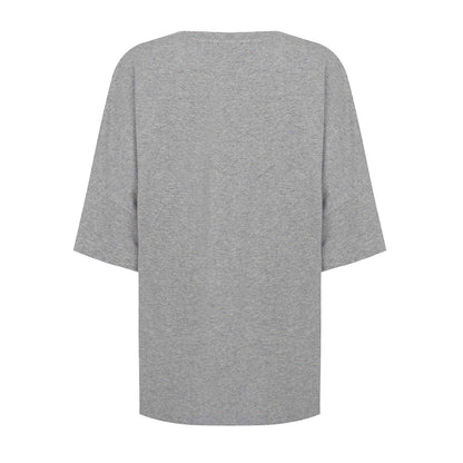 Light Grey - Back - French Connection Womens-Ladies Tally Oversized T-Shirt