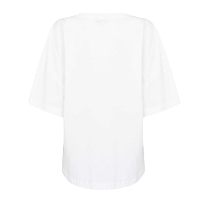 White - Back - French Connection Womens-Ladies Tally Oversized T-Shirt