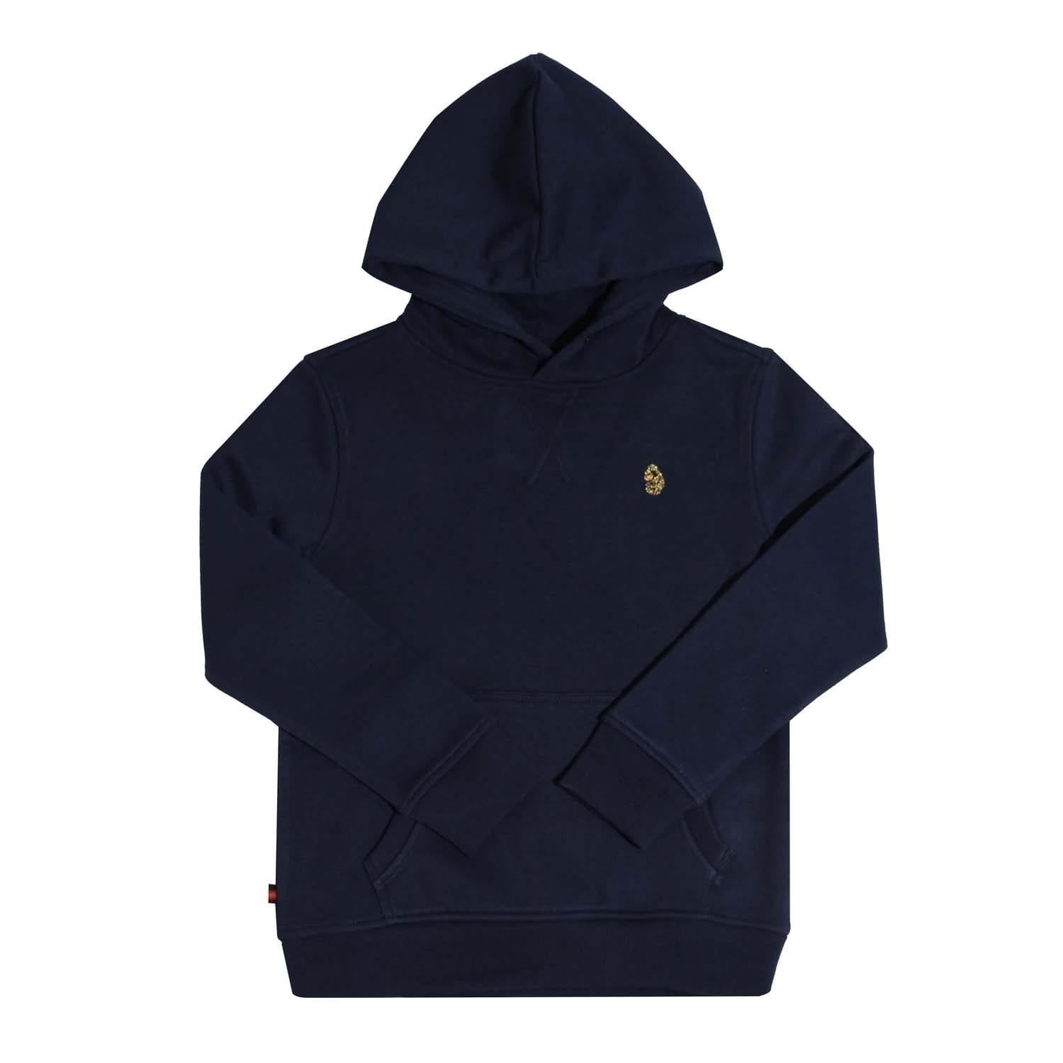 Navy - Front - Luke 1977 Childrens-Kids Sneakerfreak Pullover Hoodie