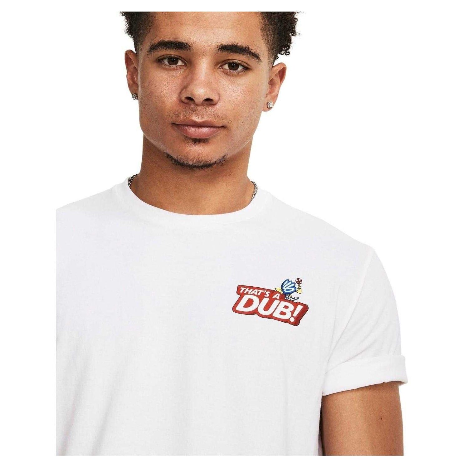 White-Taxi Yellow - Back - Under Armour Mens Curry Goat Regular Short-Sleeved T-Shirt