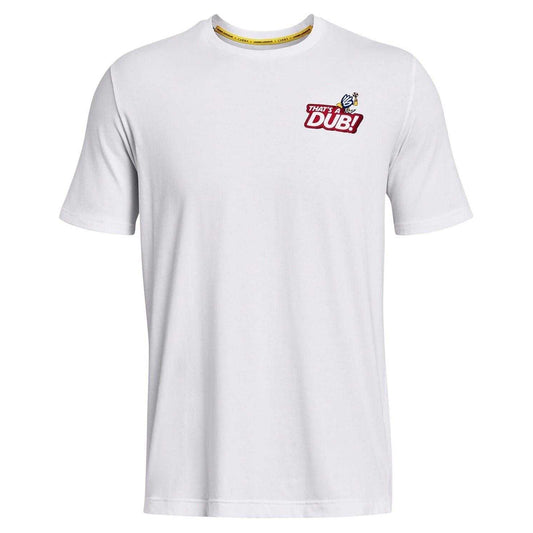 White-Taxi Yellow - Front - Under Armour Mens Curry Goat Regular Short-Sleeved T-Shirt