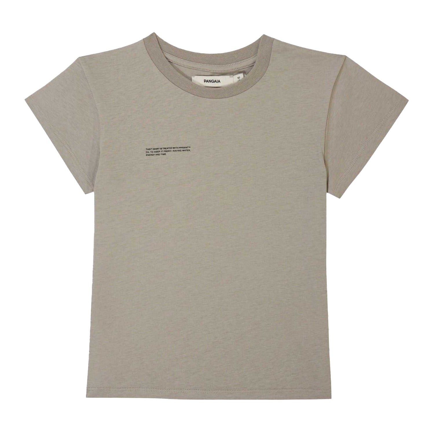 Stone - Front - Pangaia Childrens-Kids 365 Cotton T-Shirt