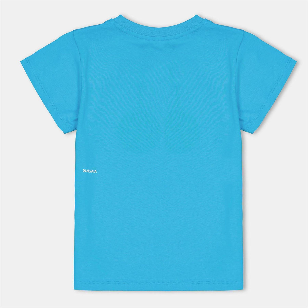 Turquoise - Back - Pangaia Childrens-Kids 365 Cotton T-Shirt