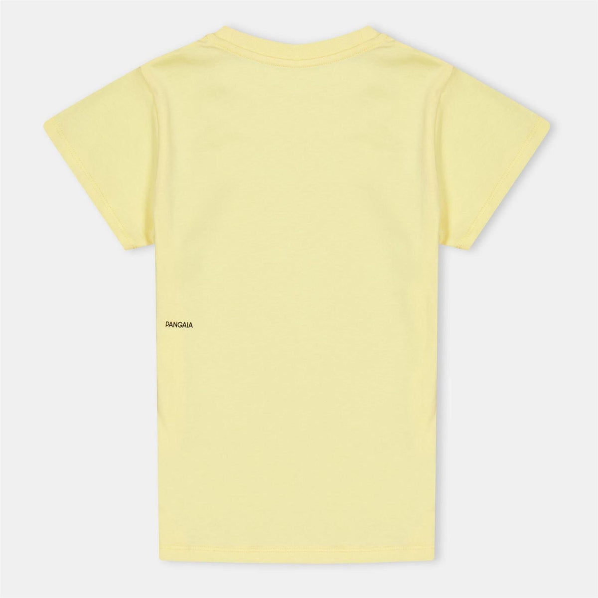 Yellow - Back - Pangaia Childrens-Kids 365 Cotton T-Shirt