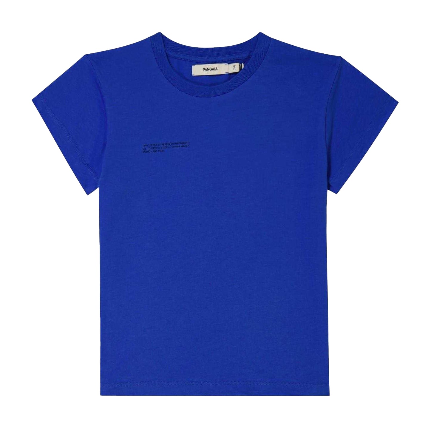 Cobalt Blue - Front - Pangaia Childrens-Kids 365 Cotton T-Shirt