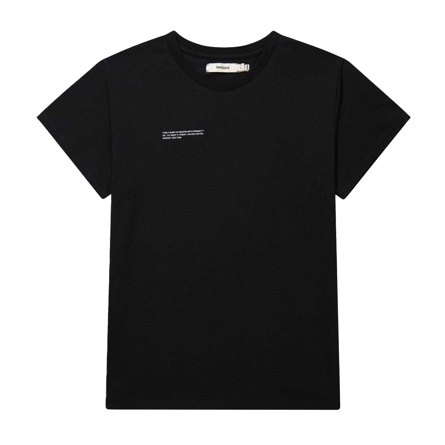 Black - Front - Pangaia Childrens-Kids 365 Cotton T-Shirt