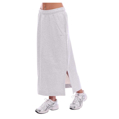 Light Grey - Side - Adidas Womens-Ladies Essentials Maxi Skirt